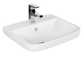Porcher Cygnet Semi Inset Basin 1 Taphole White