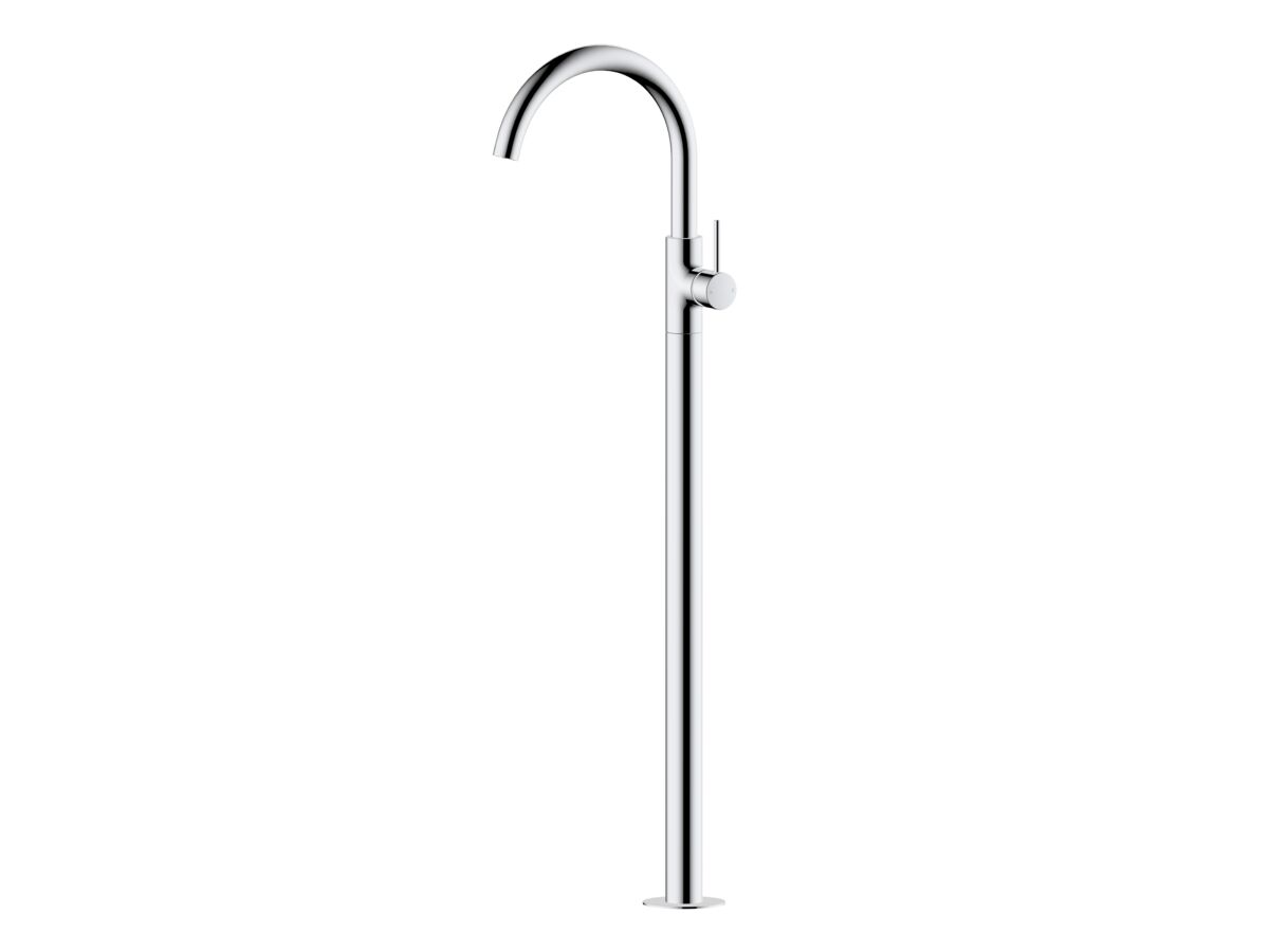 Mizu Drift Floor Mounted Bath Mixer Chrome