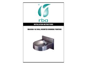 Installation Instructions - RBA Wall Mounted Drinking Fountain Stainless Steel