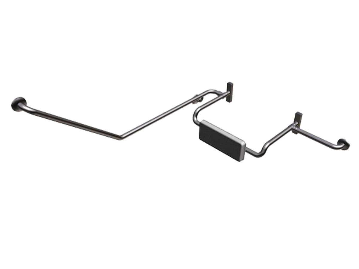 Britex Adjustable PU Backrest W/Comb Right Hand Rail 40D
