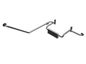 Britex Adjustable PU Backrest W/Comb Right Hand Rail 40D