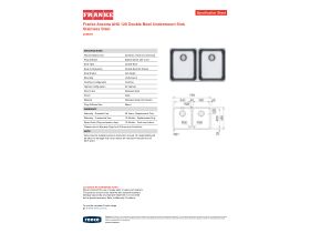 Specification Sheet - Franke Ancona ANX120 Double Bowl Undermount Sink