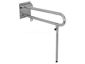 RBA Bariatric Drop Down Grab Rail Left Hand Stainless Steel
