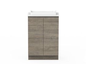 Posh Domaine Plus Ensuite 600 Floor Mount Vanity Unit Caesarstone Top