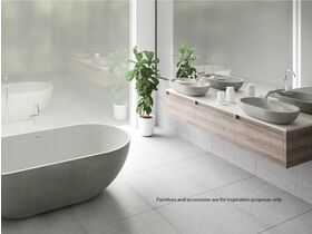 Omvivo Villa Freestanding Bath and Oval Basin with Shelf in White Haven