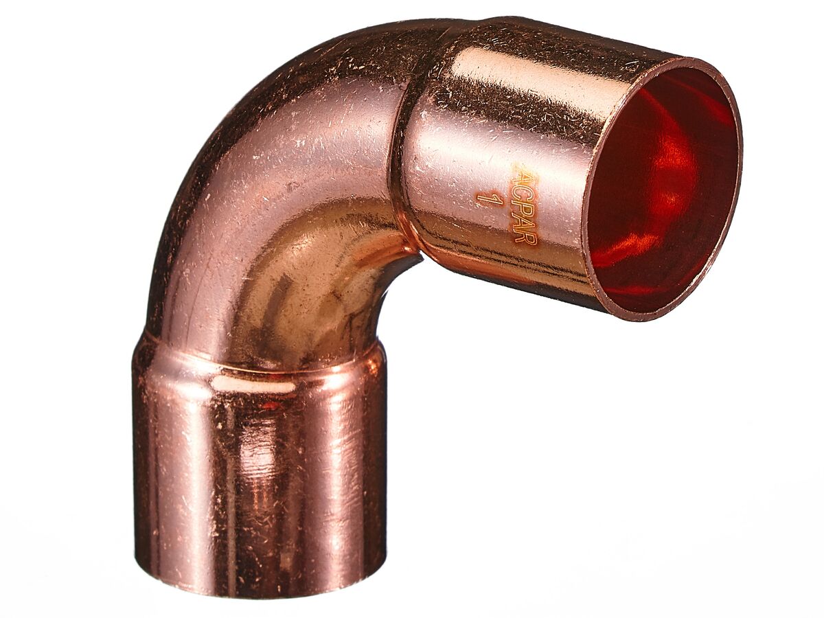 Ardent Copper Elbow 1" ID x 90 Degree Packet of 2"