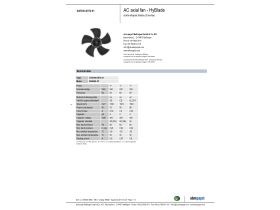 Specification Sheet - EBM Motor & Blade A4E300AS7201