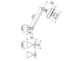 Caroma Tasman II Deluxe Shower Set Chrome (3 Star)