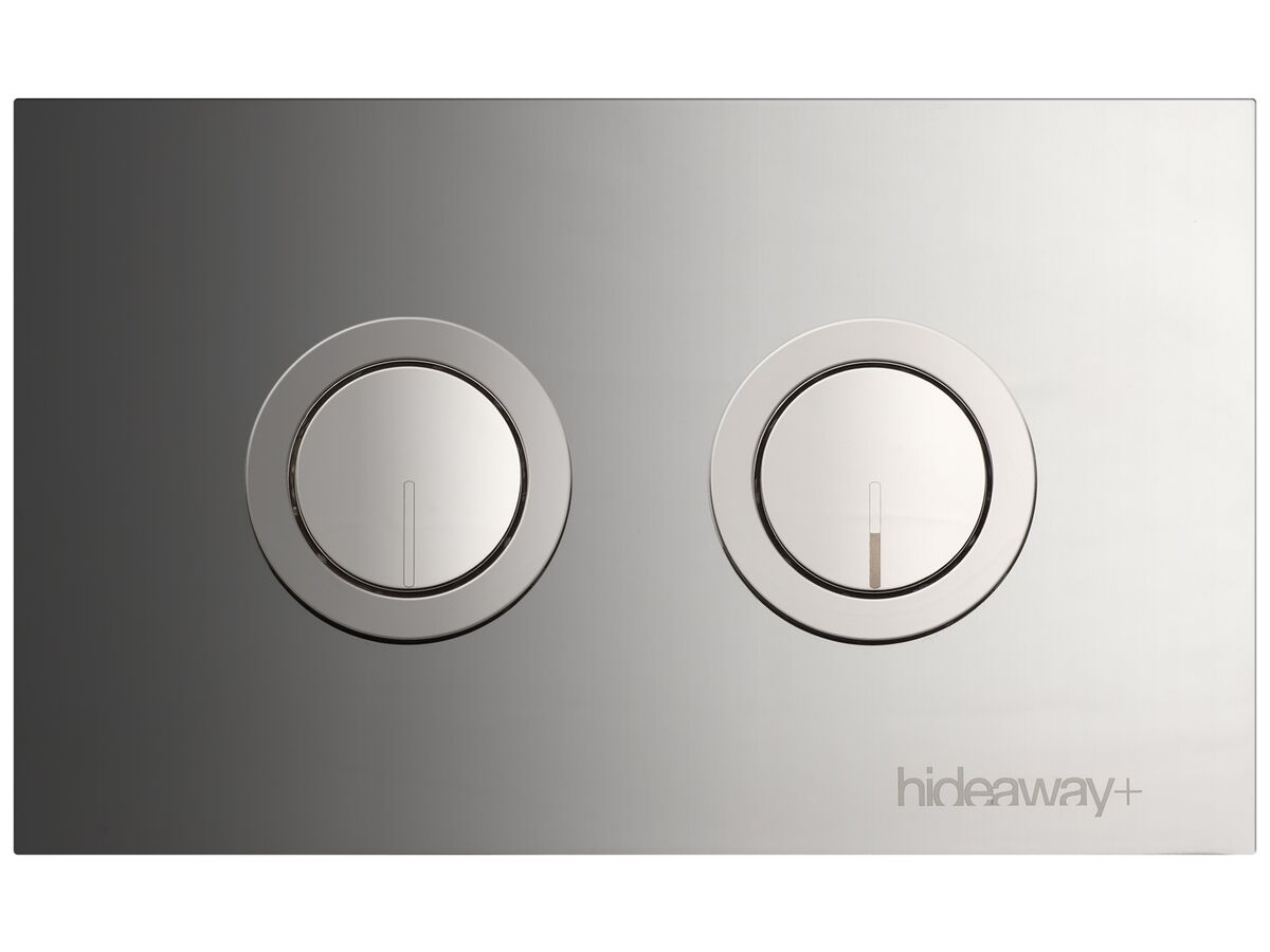 Hideaway+ Round Remote Access Button/ Plate Inwall Polished Stainless Steel