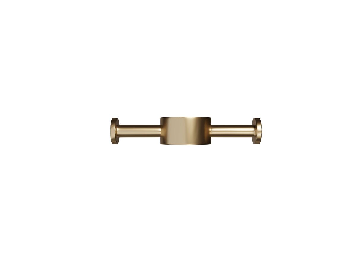 Milli Mood Edit Vertical Heated Towel Rail Robe Hook PVD Brushed Gold