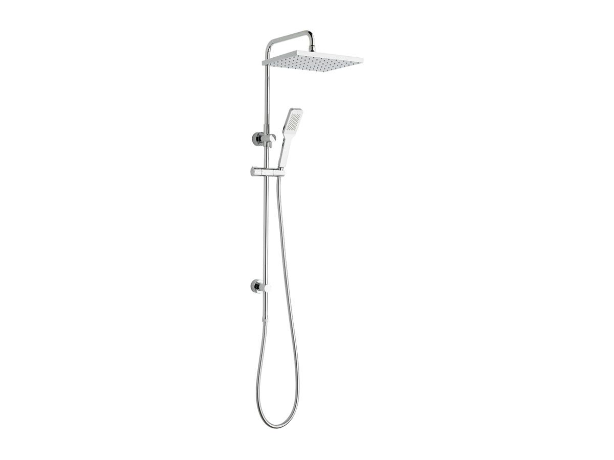 Nikles Square Twin Rail Shower Quatre Handpiece & Quatre 250mm