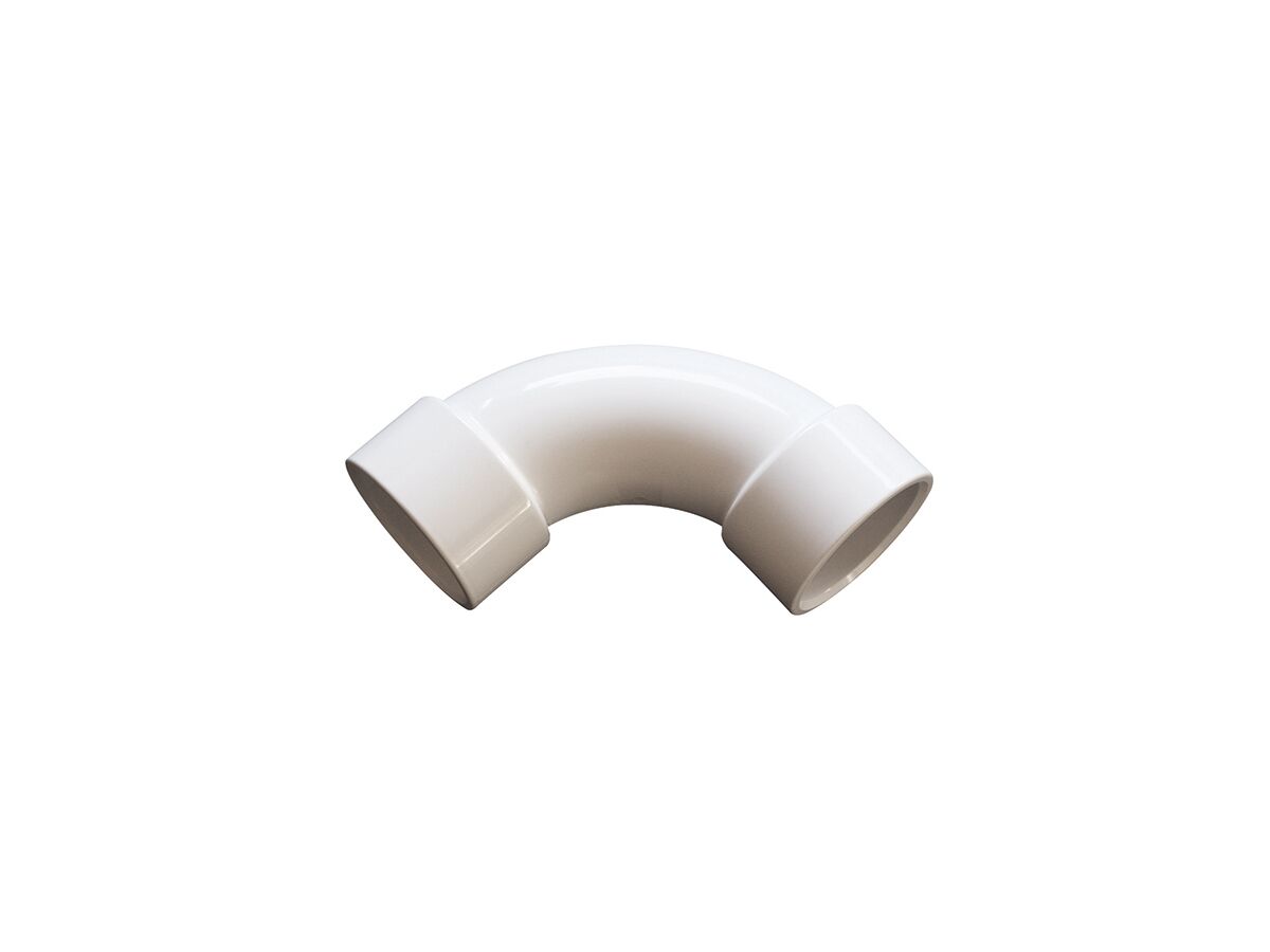 White PVC Sweep Elbow 50mm