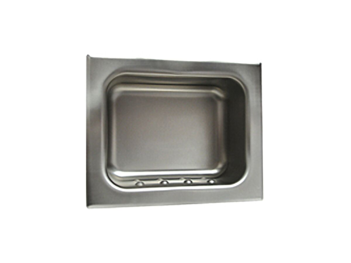 Soap Dish Recessed Heavy Duty without Lip Stainless Steel