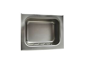 Soap Dish Recessed Heavy Duty without Lip Stainless Steel
