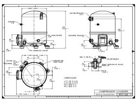 Technical Drawing - Maneurop Ntz Compressor