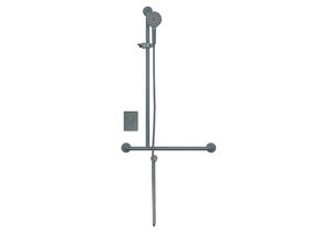 Shower T Rail Kit Slider Handset & Mixer Left Hand (4 Star)