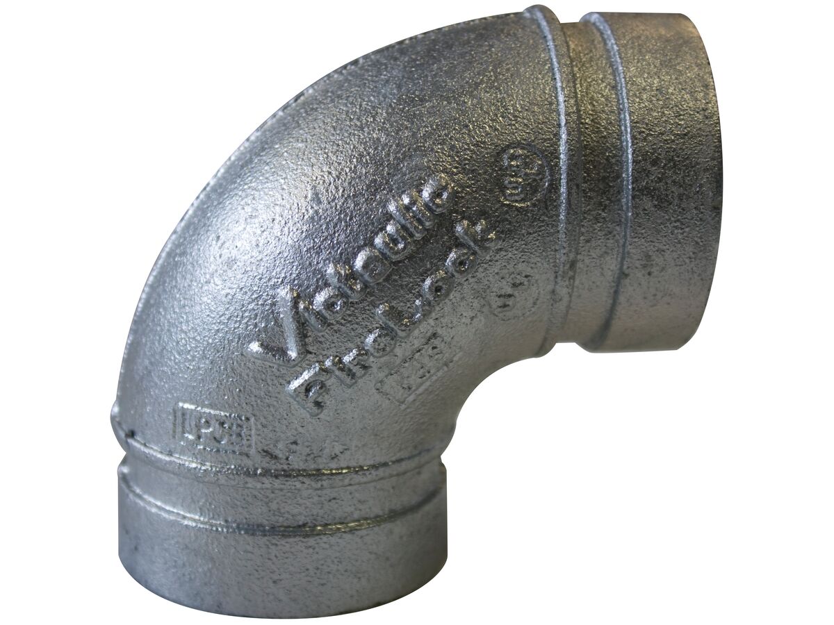 Victaulic Roll Groove Elbow Galvanised x 90 Degree
