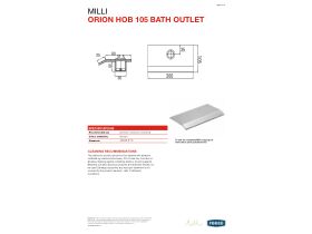 Technical Guide - Milli Orion Hob Bath Outlet 105mm Chrome
