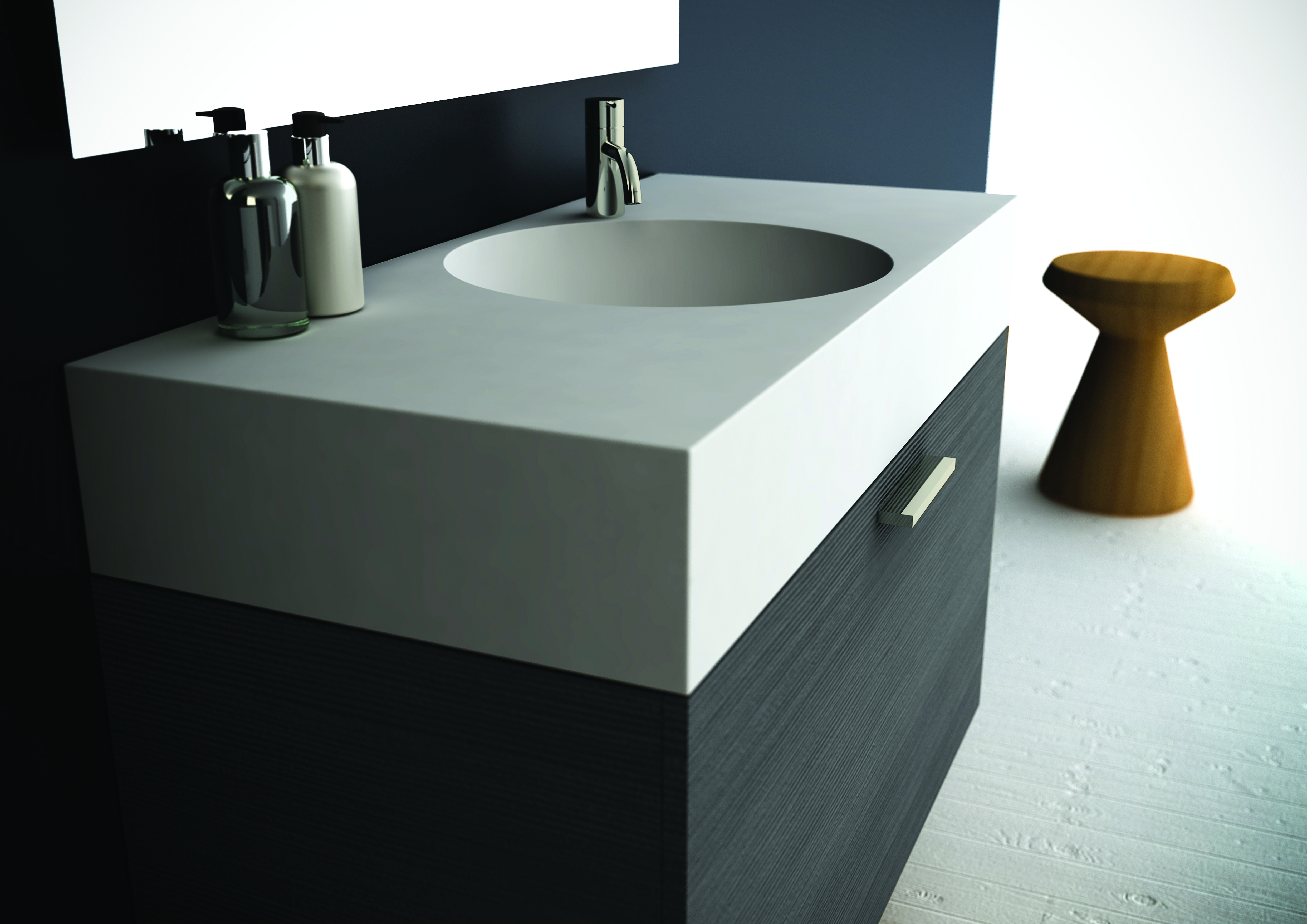 Neo 1000mm Wall Hung Vanity Unit Black Wenge from Reece