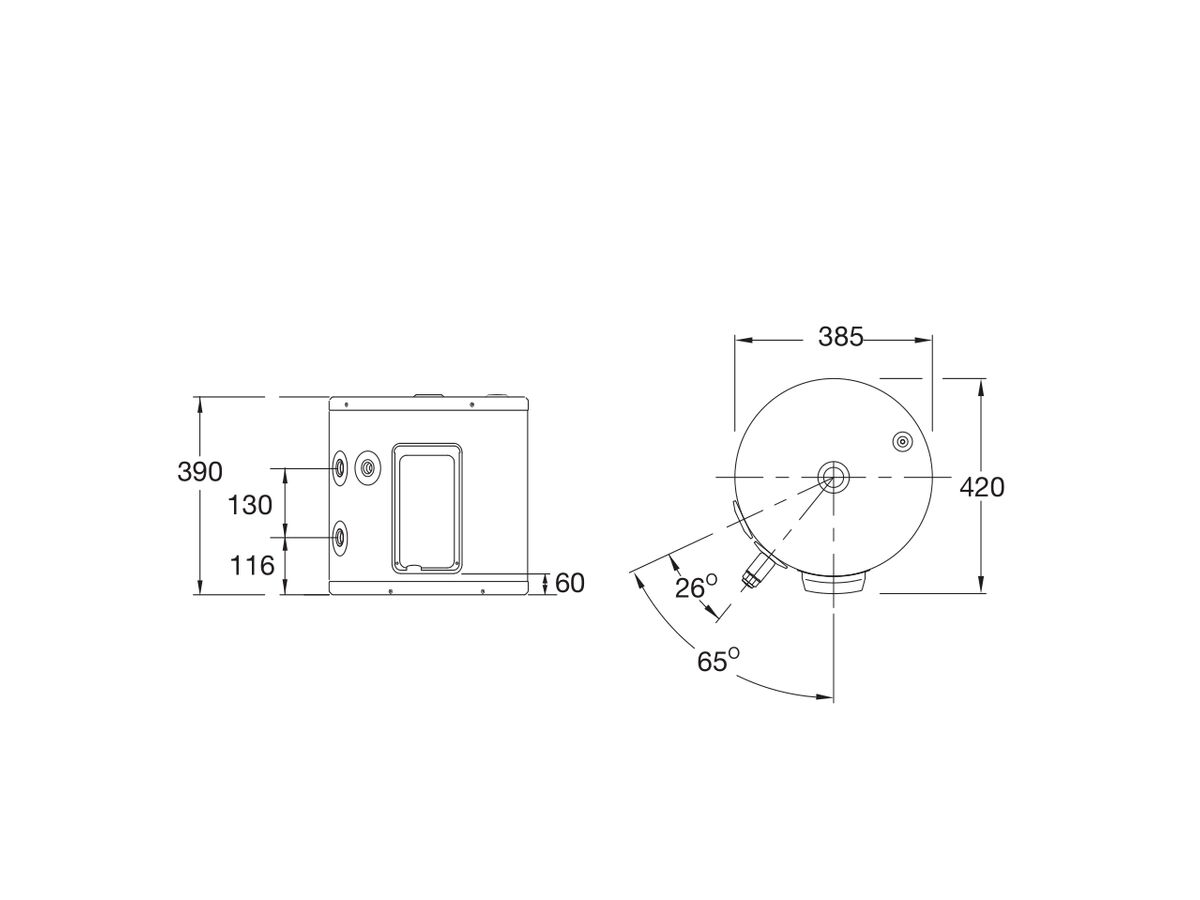 Rheem 25L 2 4kW Single Element Plug In Electric Hot Water System 111 