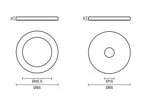 Mizu Stream Wall Mixer Cover Plates Only 2-Piece