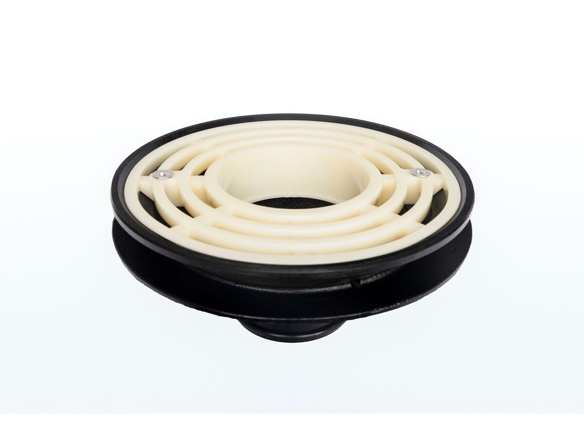 100mm SPS Truflo Rainwater Push-In Outlet with Planter Box Adapter