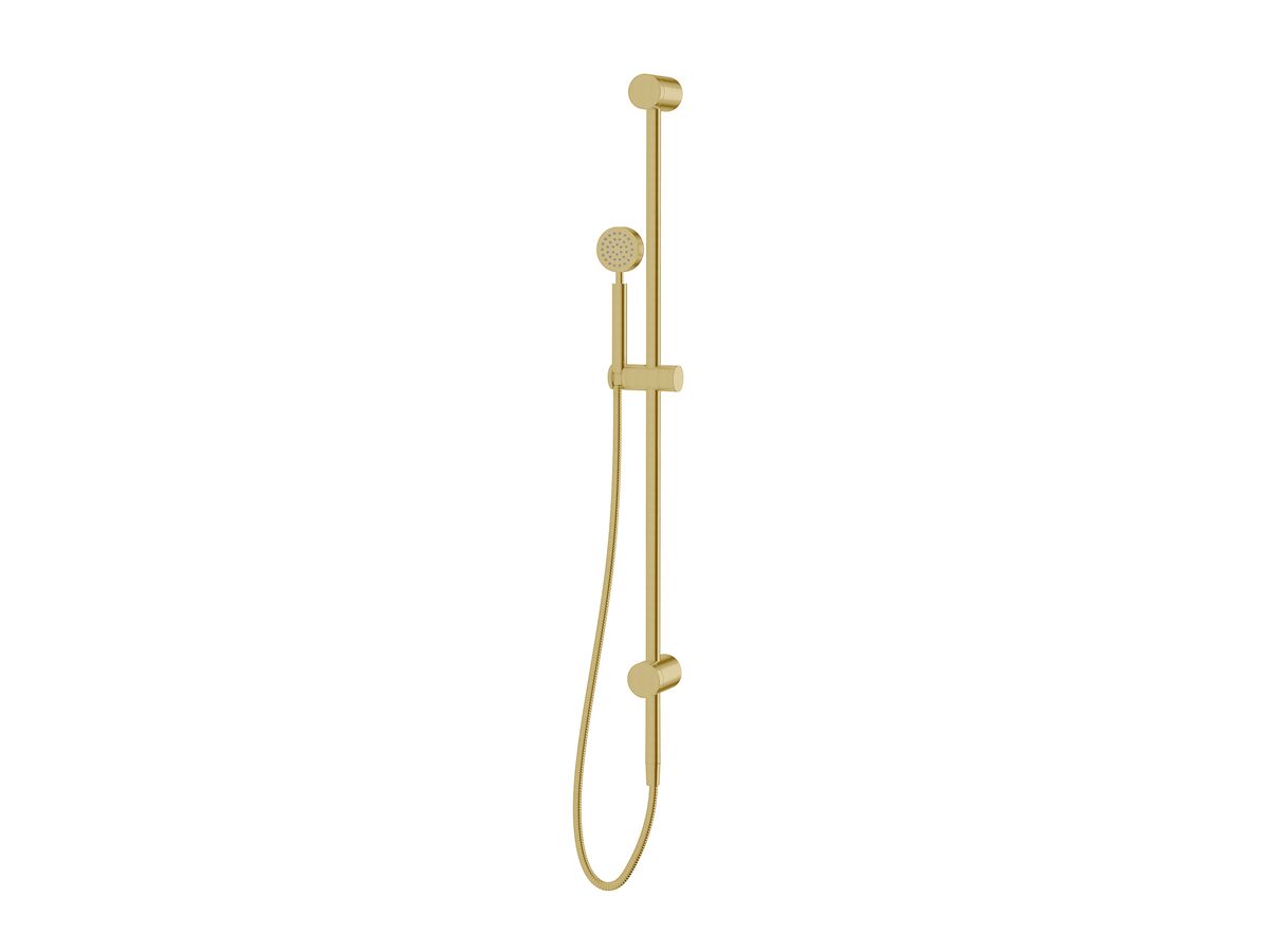 Milli Mood Edit Single Rail Shower with Wall Water Inlet PVD Brushed Gold (3 Star)