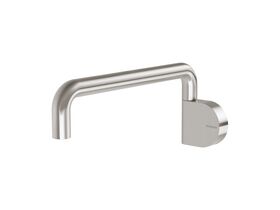 Designer 230mm Swivel Bath Outlet Round Brushed Nickel