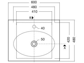WHITE STONE Lavabo All Above Counter Basin White