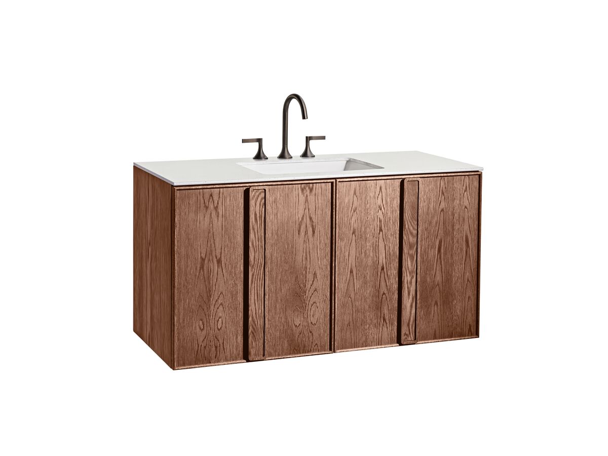 ISSY Adorn Undermount Wall Hung Vanity Unit with Two Doors & Internal Shelf with Grande Handle 152