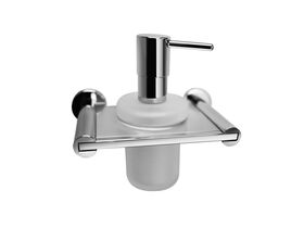 Mizu Drift Wall Mount Soap Dispenser Chrome / Glass