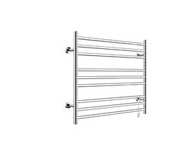 Posh Domaine Heated Towel Rail 700mm x 750mm Polished Stainless Steel