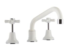 Posh Bristol Hob Sink Set Adjustable White/Chrome (4 Star)