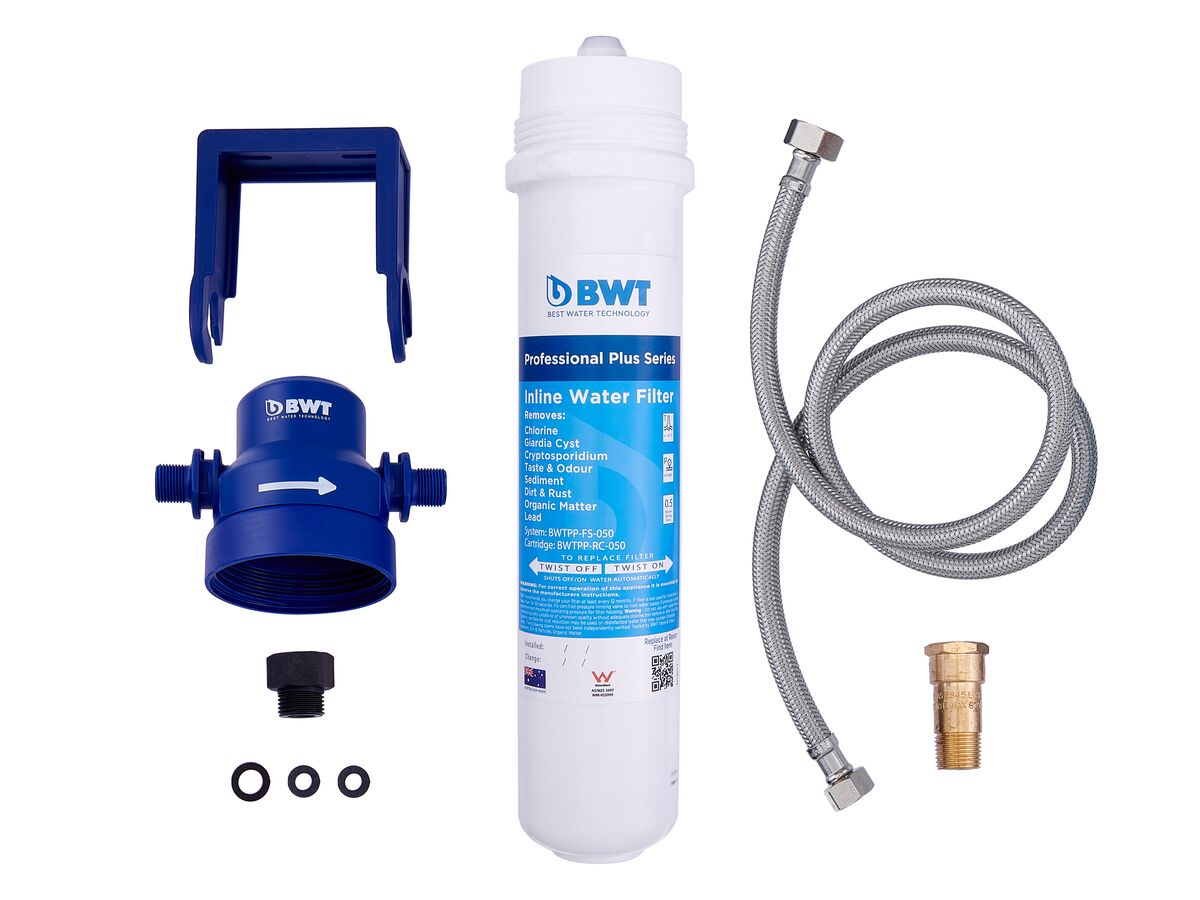 Stor vrangforestilling Funktionsfejl dårligt BWT Professional Plus Series Inline Water Filter Kit 0.5 Micron from Reece