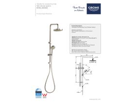 Technical Guide - GROHE Tempesta Cosmo Twin Shower Chrome (3 Star)