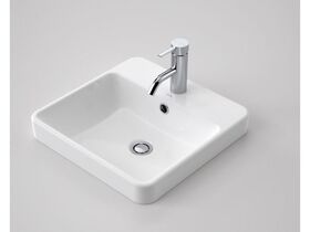Carboni Seamless Inset Vanity Basin Overflow 1 Taphole White