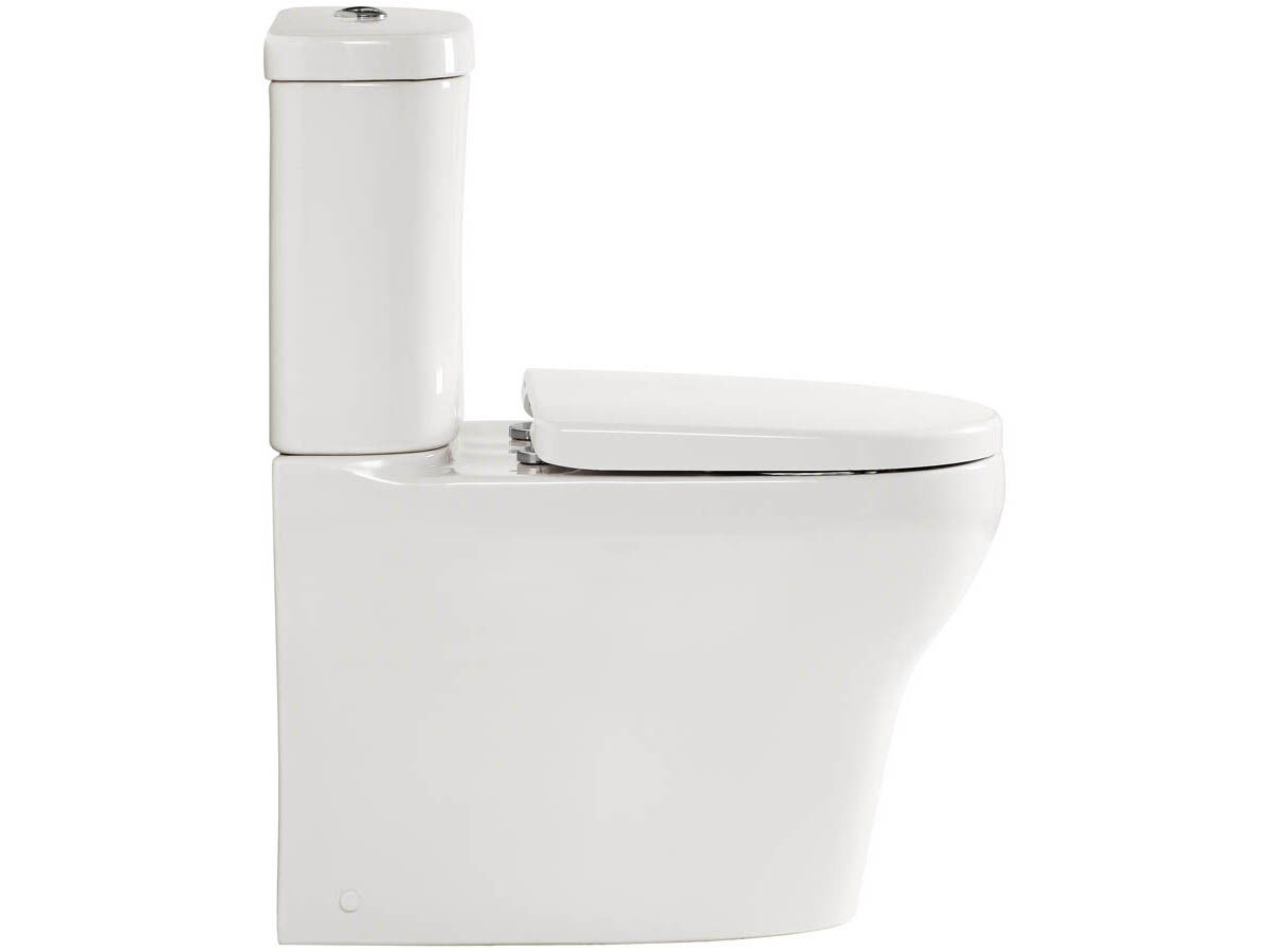 American Standard Cygnet Overheight Close Coupled Back to Wall Back Inlet Toilet Suite with a Soft Close Quick Release White Seat (4 Star)