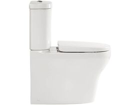 American Standard Cygnet Overheight Close Coupled Back to Wall Back Inlet Toilet Suite with a Soft Close Quick Release White Seat (4 Star)