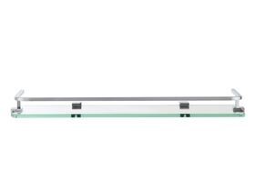 Mizu Bloc MK2 Glass Shelf with Rail Chrome