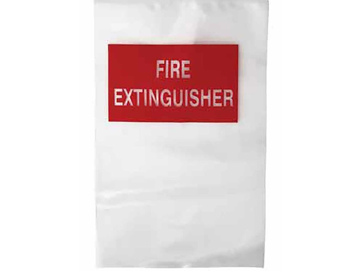 Fire Extinguisher Clear Plastic Covers Small from Reece