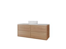 Kado Aspect Wall Hung Vanity Unit 1200mm 4 Drawer Corian 20mm Top