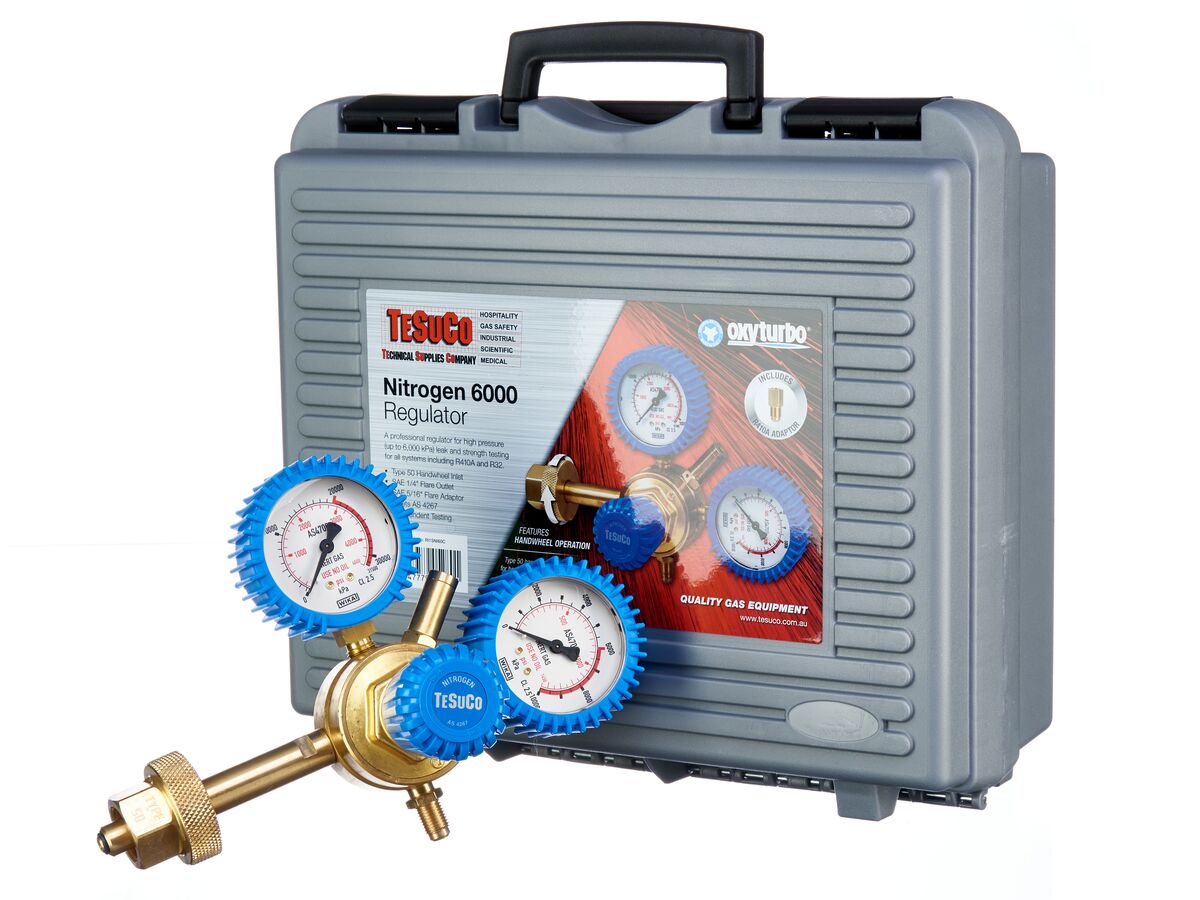 Tesuco Nitrogen Regulator 6000kPa with Box