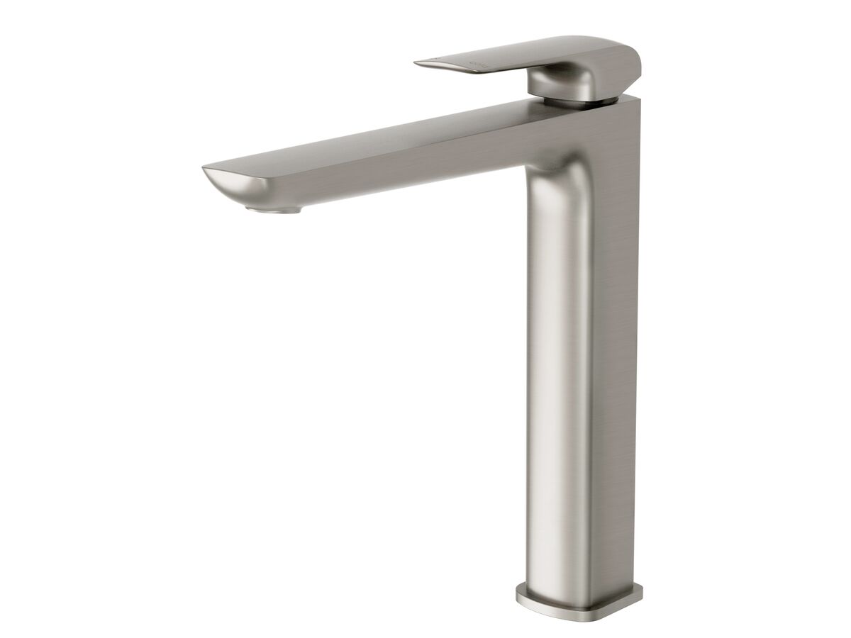 Milli Glance Extended Basin Mixer Tap Brushed Nickel (6 Star) from Reece