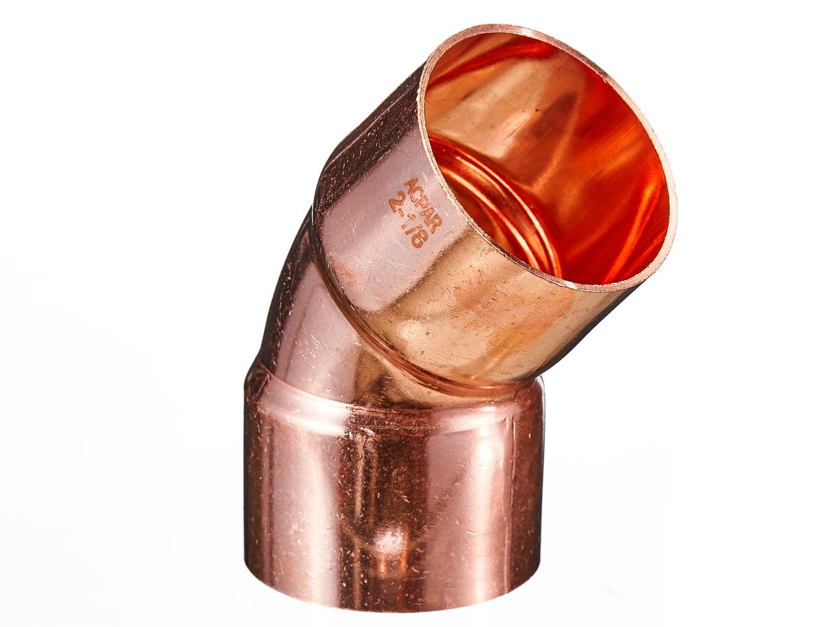 Ardent Copper Elbow 2 1/8" ID x 45 Degree Packet of 1