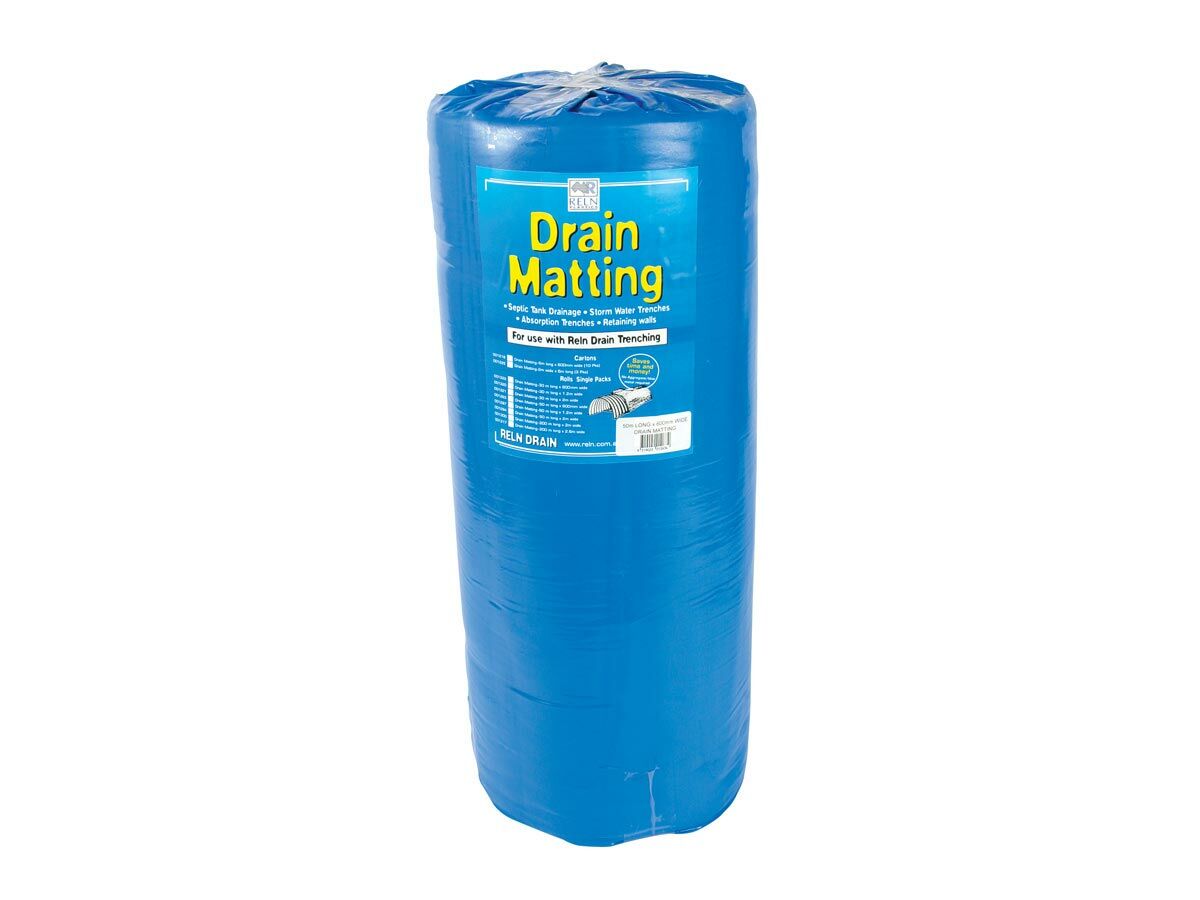 Drain Matting Filter Fabric 600mm x 50mtr from Reece