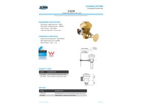 Specification Sheet - Zurn Concealed Conversion Flush Valve Wall Hung Urinal