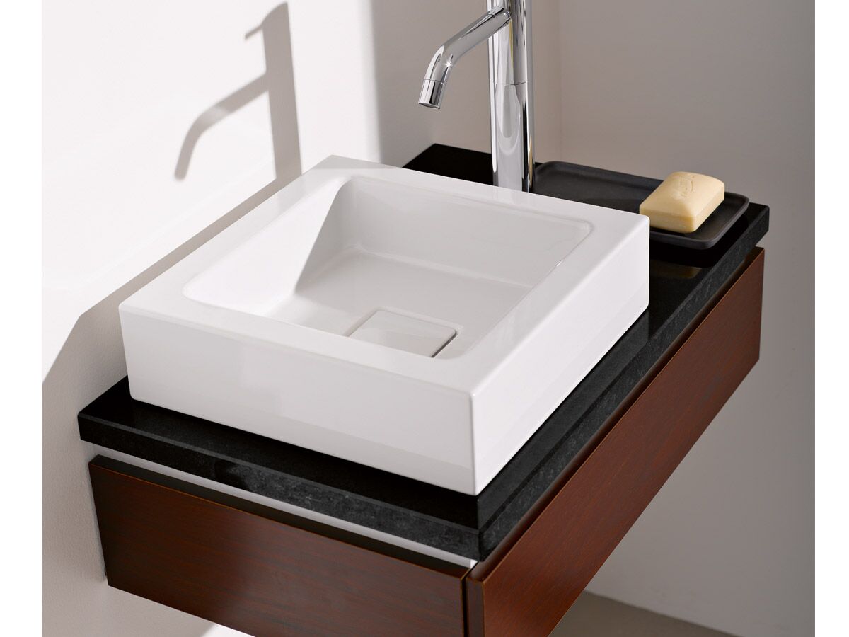 Alape WT.Q3 Wall Basin No Taphole 450mm White
