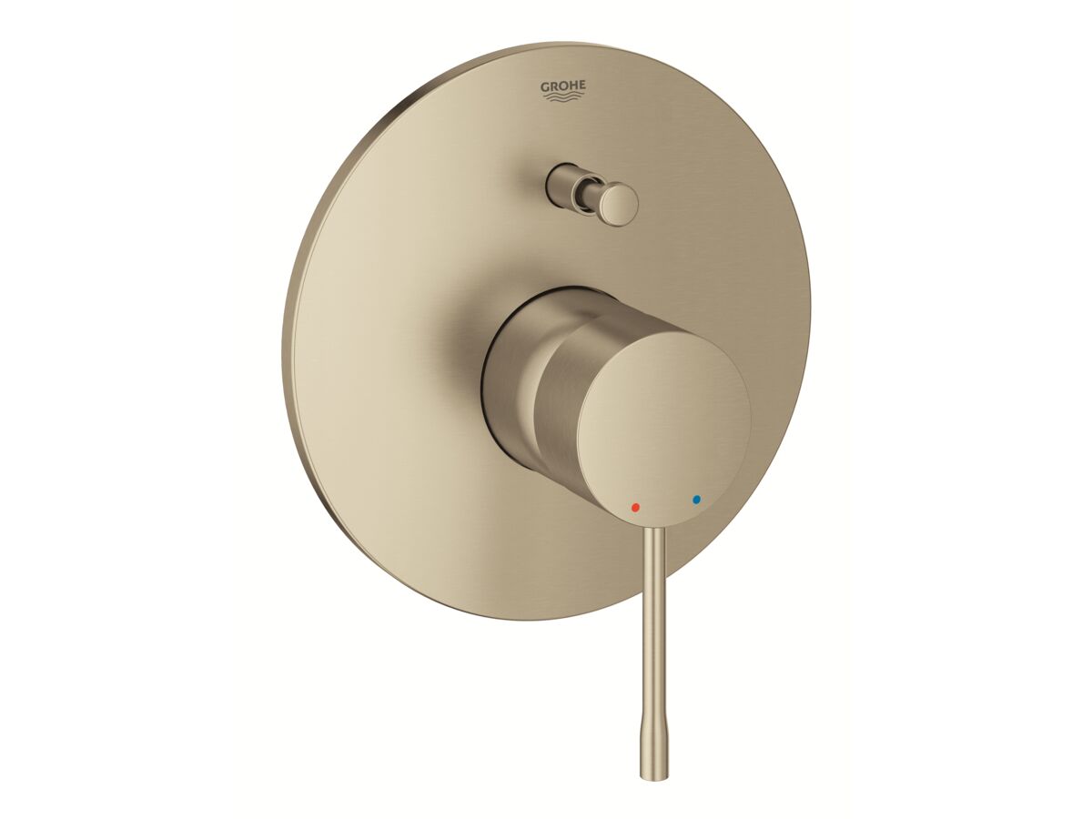 GROHE Essence New Shower / Bath Mixer Tap with Diverter Brushed Nickel (V2) from Reece