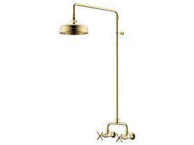 Milli Monument Edit Exposed Shower Set Cross Handles Brass Gold (3 Star)
