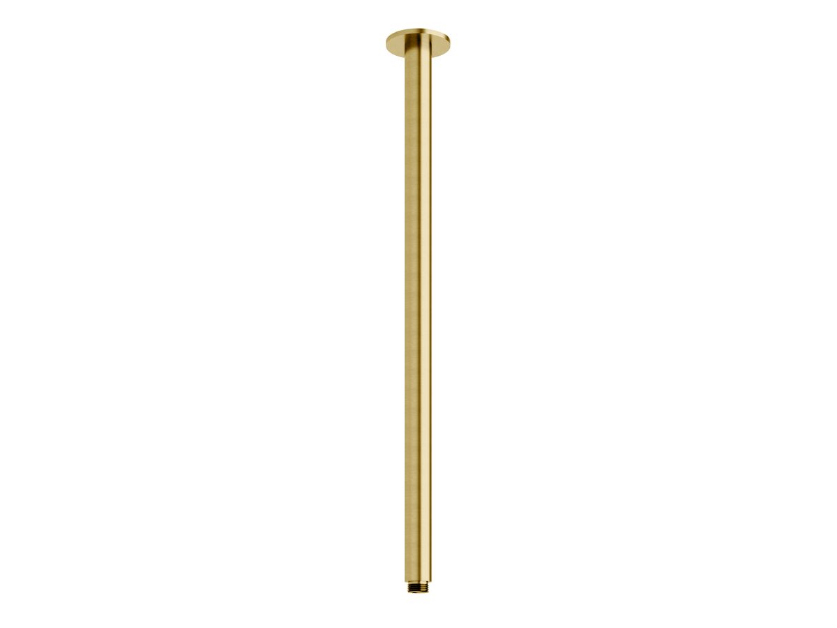 Milli Pure Vertical Shower Arm 500mm PVD Brushed Gold
